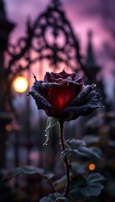 Free Gothic Rose Dewdrop Image - Gothic, Rose, Dewdrop | Download at ...