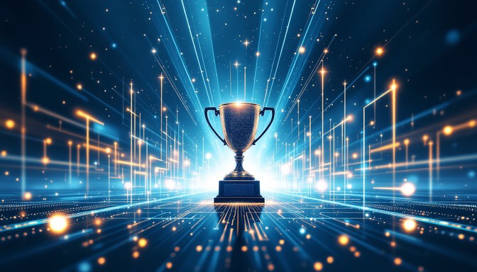 Trophy Blue Rays Free Trophy Technology Innovation Image - Trophy, Watercolor ...