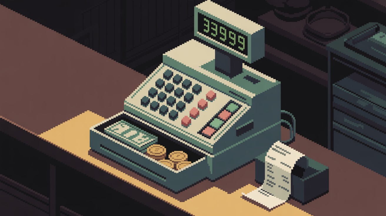 Retro Registration Free Retro Register Glow Image - Register, Cashier, Pixel | Download at ...