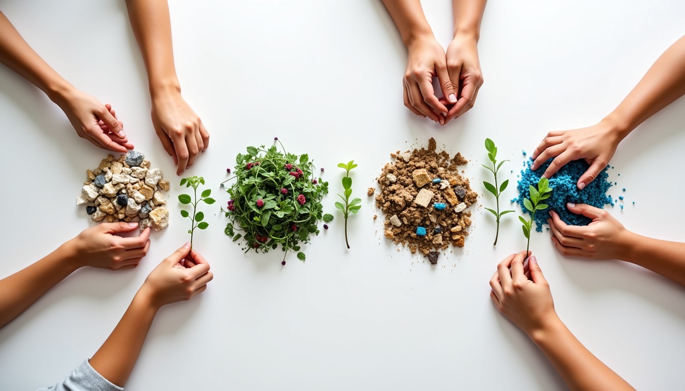 Recycle Collaboration Free Sustainable sorting collaboration Image - Sustainability ...