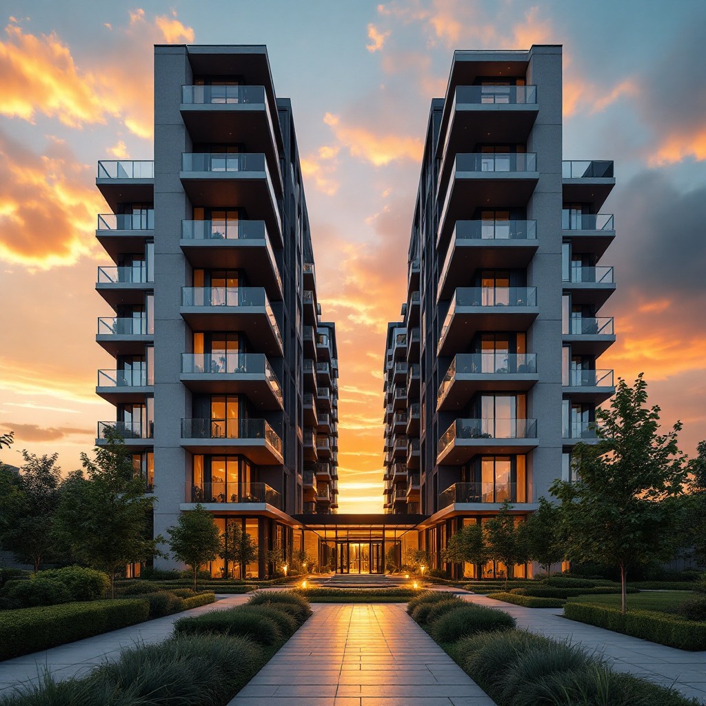 Free Luxury Sunset Apartments Image - Modern, Luxury, Sunset | Download ...