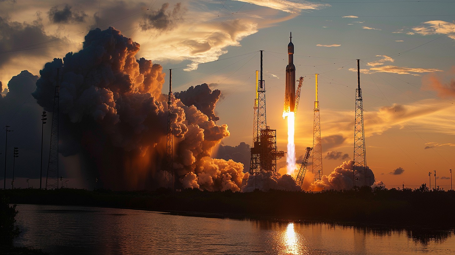 Free Rocket Launch Sunset Image - Rocket, Sunset, Launch | Download at ...