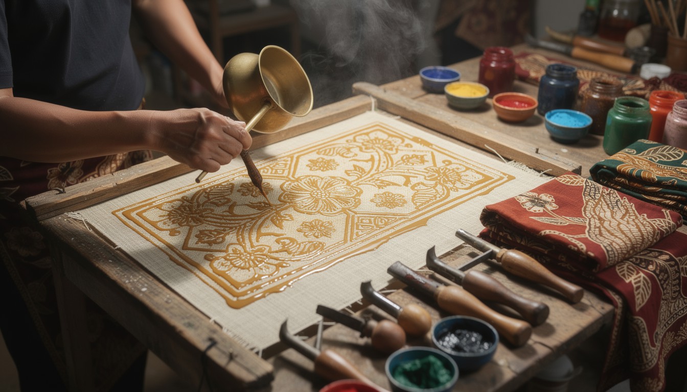 Free Handcrafted Batik Creation Image - Batik, Wax, Textile | Download ...