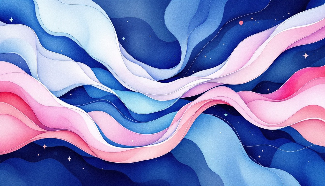 Free Indigo Rose Waves Image - Watercolor, Abstract, Indigo | Download ...