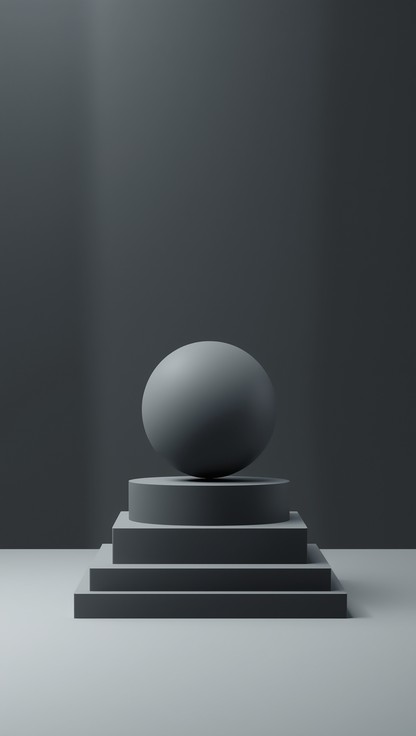 Free Minimal Gray Geometry Image - Minimalist, Sphere, Geometric ...