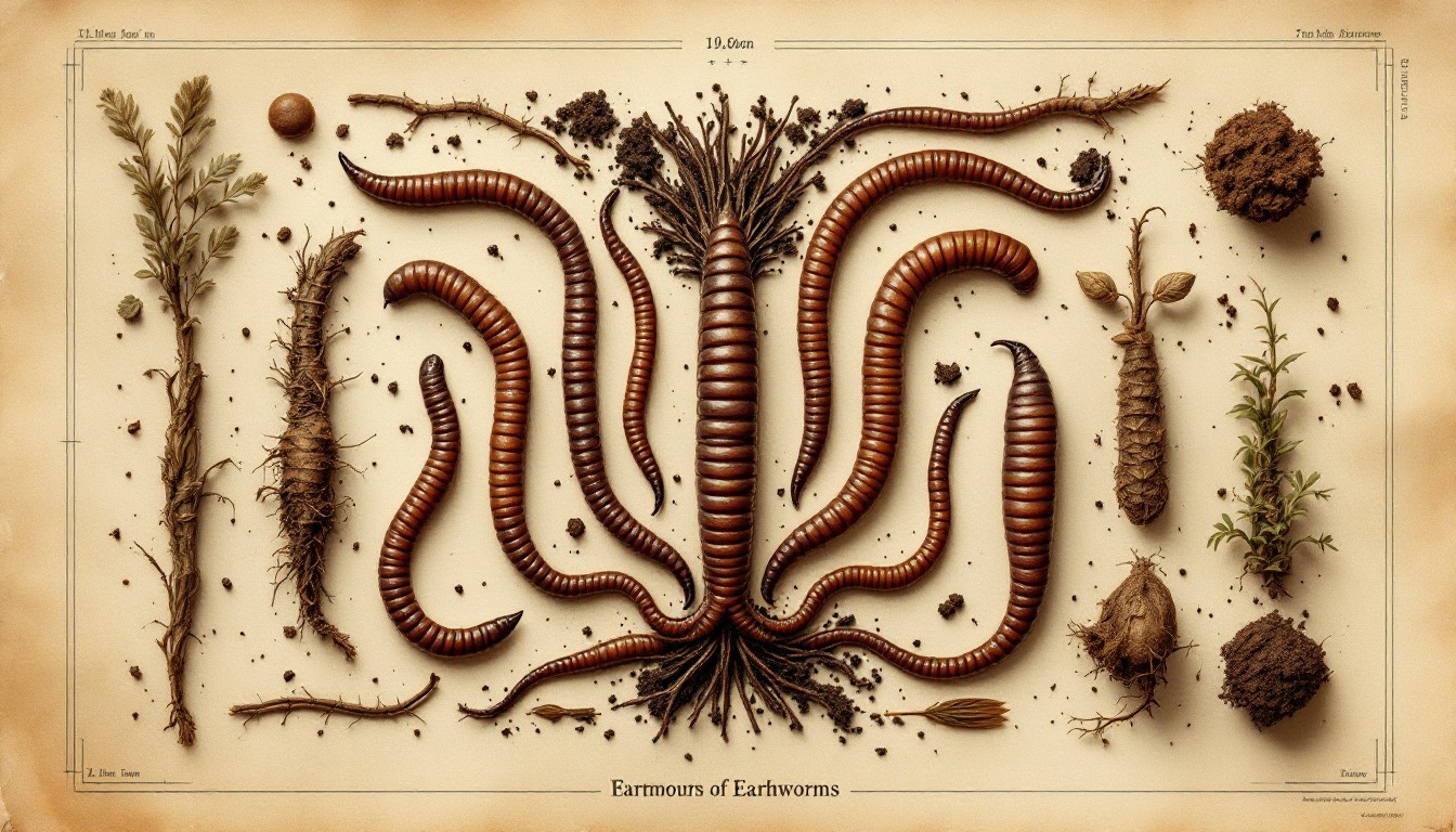 Free Victorian Earthworm Study Image - Earthworms, Annelids, Biology ...