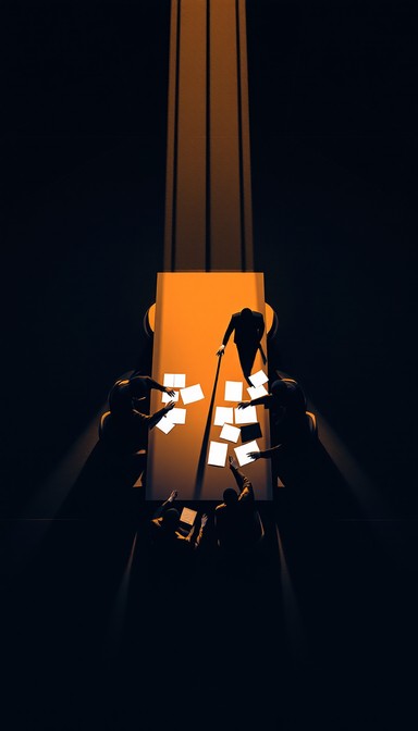 Free Shadowy boardroom meeting Image - Boardroom, Meeting, Conference ...