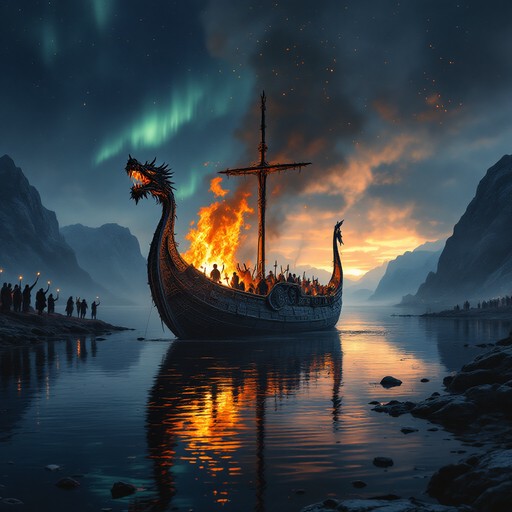 Viking Funeral Ranger Free Viking Funeral Ceremony Image - Viking, Funeral, Longship ...