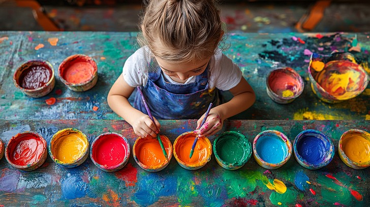 Multiple Color Child Free Child Painting Creatively Image - Creativity, Child, Painting ...