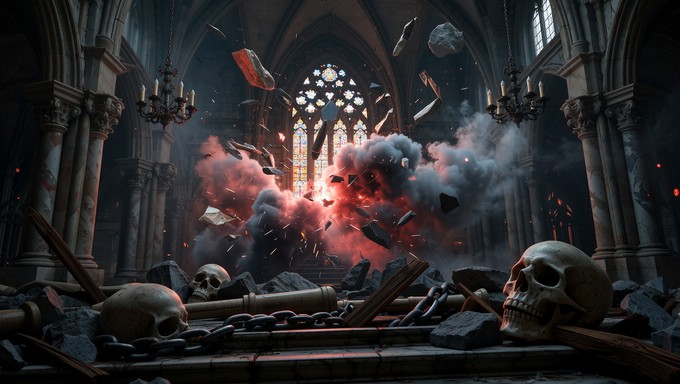 Rest Motionless Free Sacred Space Shattered Image - Gothic, Cathedral, Explosion ...