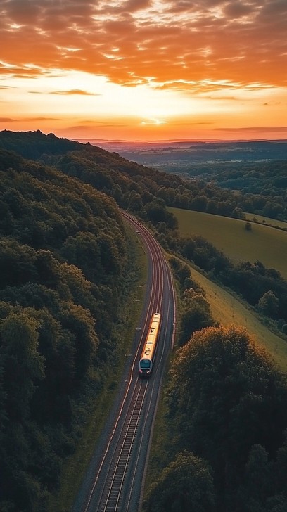 Free Sunset Train Journey Image - Sunset, Train, Journey | Download at ...