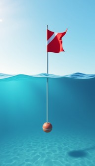 Floating Flag Free Dive Flag Floating Image - Diving, Flag, Underwater | Download at ...