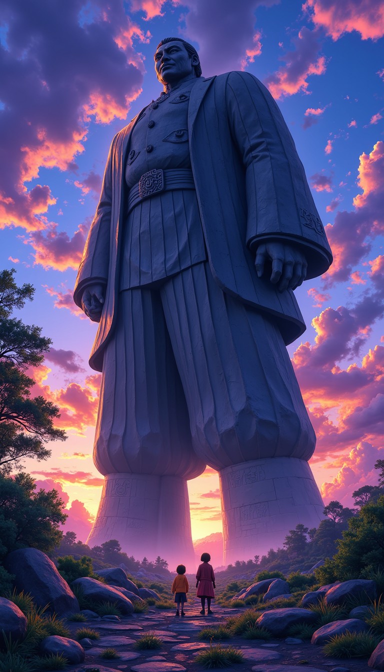 Free Colossal Sunset Monument Image - Monument, Statue, Colossal ...
