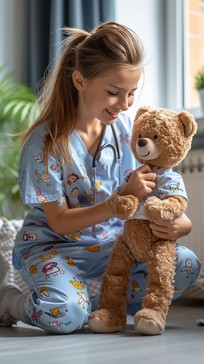 Teddy Playing Free Joyful Teddy Play Image - Girl, Teddy Bear, Playing | Download at ...