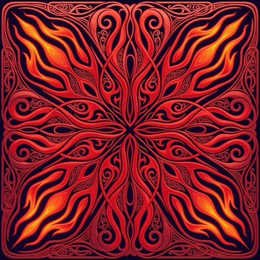 Free Ornate Flame Pattern Image - Flames, Fire, Pattern | Download at ...