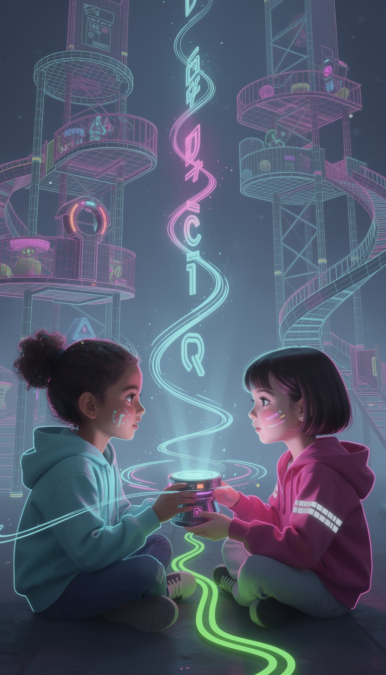 Free Digital Friendship Connection Image - Children, Holographic ...