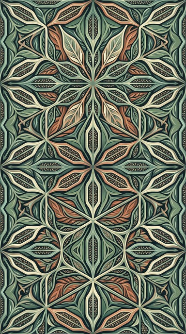 Tesselated Geometric Pattern Free Botanical Tessellation Pattern Image - Geometric, Pattern ...