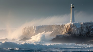 Cold Lighthouse Free Icy Lighthouse Vista Image - Lighthouse, Winter, Ice | Download at ...