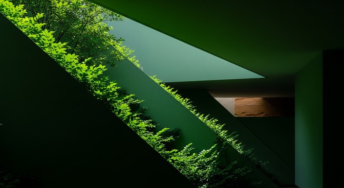 Natural Filter Shape Free Geometric Nature Fusion Image - Geometric, Triangular, Foliage ...