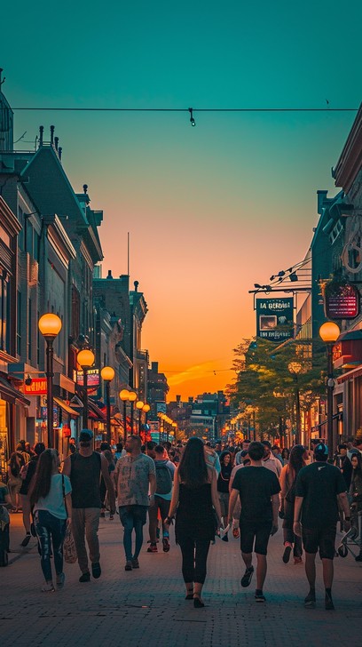 Free Sunset city stroll Image - Sunset, City, Street | Download at ...