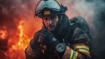 Free Firefighter in Action Image - Firefighter, Emergency, Smoke ...