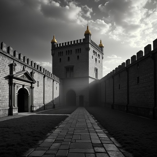 Free Misty Medieval Fortress Image | Download at StockCake