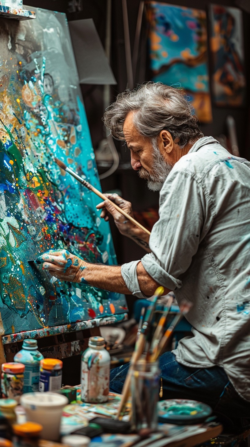 Free Artist Creating Masterpiece Image - Artist, Painting, Abstract ...