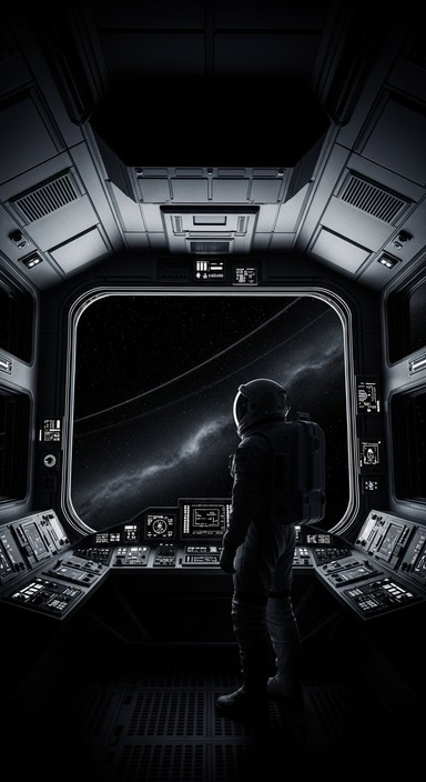 Free Solitary Space Explorer Image - Astronaut, Spacecraft, Silhouette ...