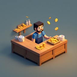 Free Pixel Shop Keeper Image - Pixel, Voxel, Isometric | Download at ...