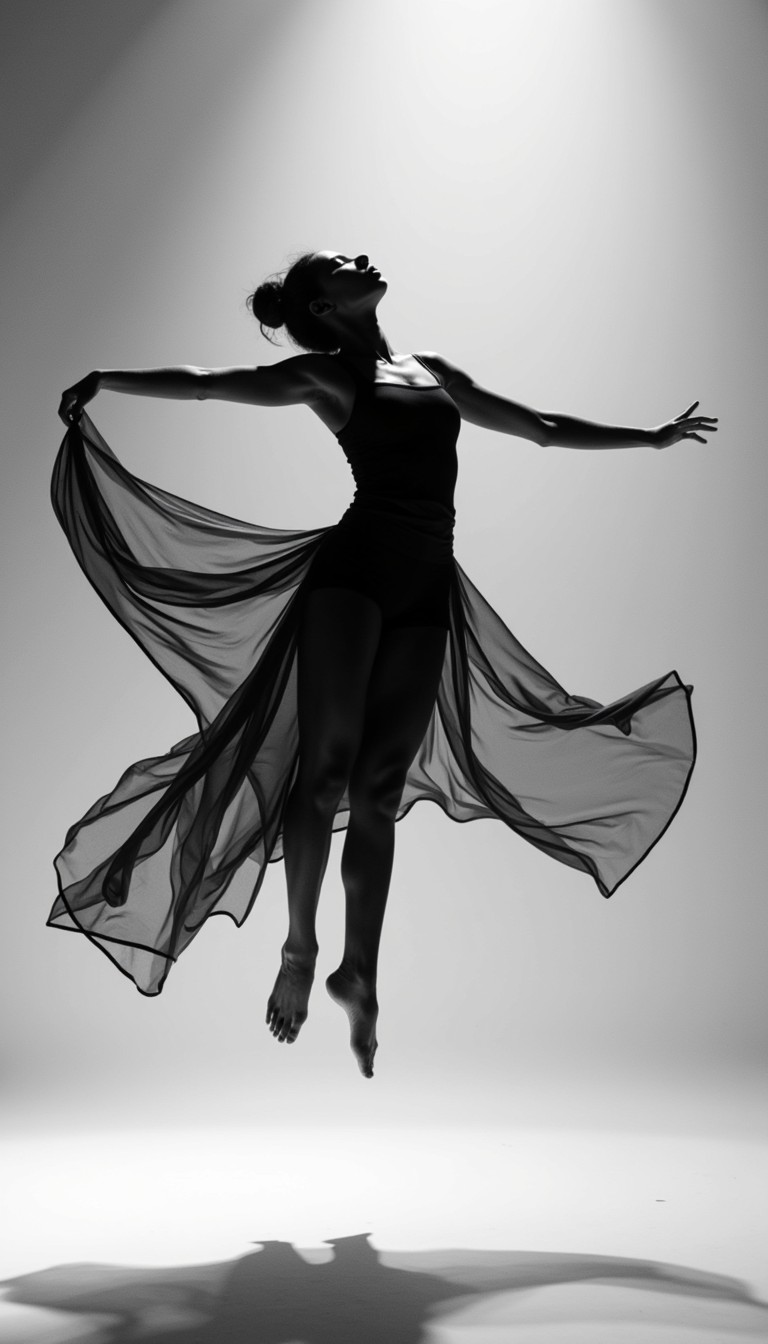 Free Graceful shadow dance Image - Dancer, Silhouette, Monochrome ...