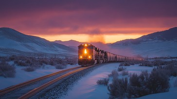 Free Sunset Train Ride Image - Sunset, Train, Landscape | Download at ...