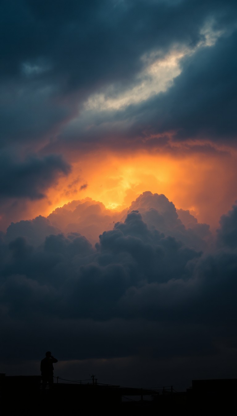 Free Storm Breaks Golden Image - Storm, Clouds, Sunset | Download at ...