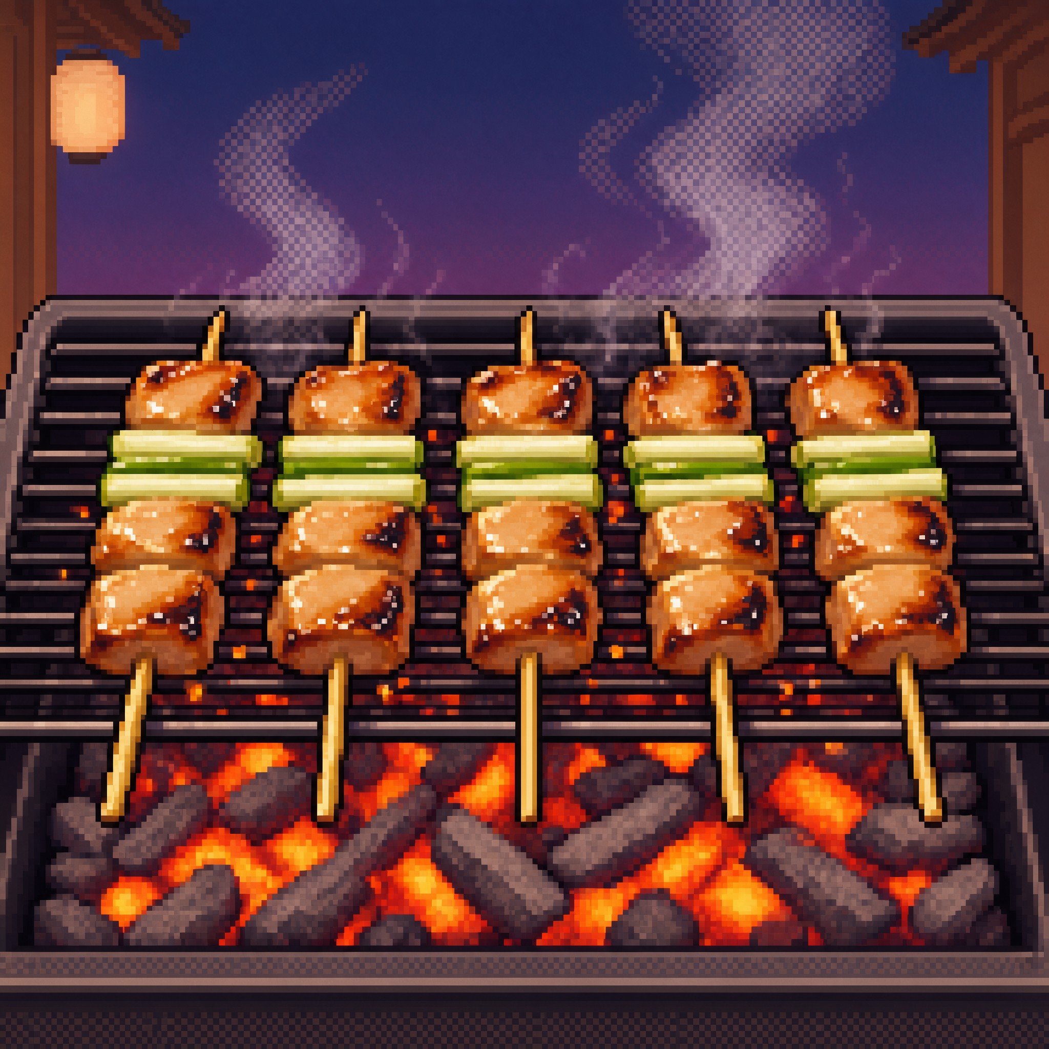 Download Pixel Art Yakitori Image - Pixelart, Illustration, Yakitori ...