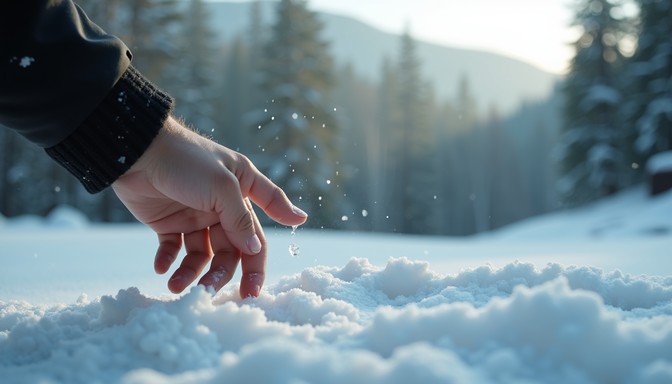 Free Snow Meets Warmth Image - Snow, Hand, Winter | Download at StockCake