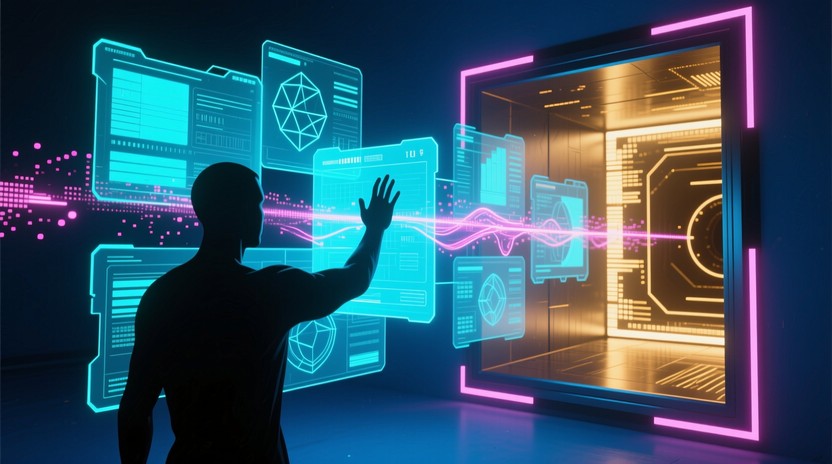 Free Digital Reality Portal Image - Holographic, Futuristic, Technology ...