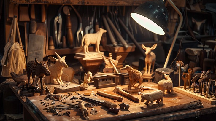 Free Artisan's Wooden Creations Image - Woodwork, Artisan, Sculptures ...