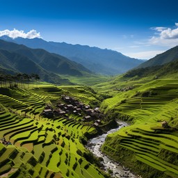 Lowland Rice Terraces Free Serene Rice Terraces Image - Rice, Terraces, Aerial | Download at ...
