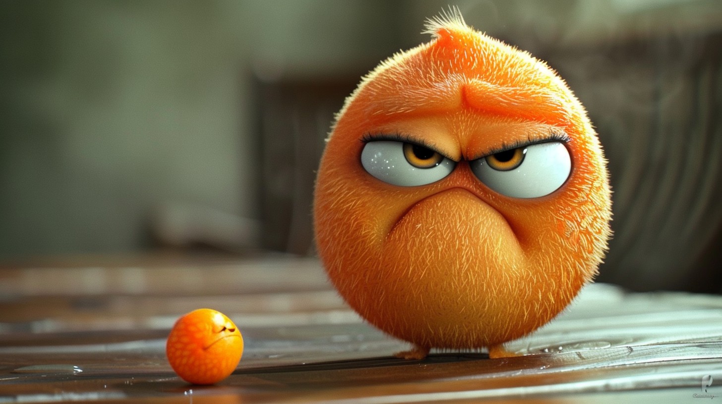 Free Grumpy Orange Creature Image - Orange, Fluffy, Grumpy | Download ...
