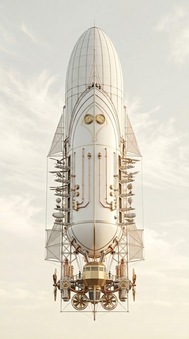 Free Elegant Flying Machine Image - Steampunk, Airship, Dirigible ...
