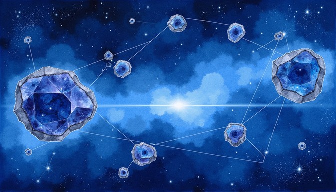 Free Sapphire Astral Geometry Image - Sapphire, Crystalline, Cosmic ...