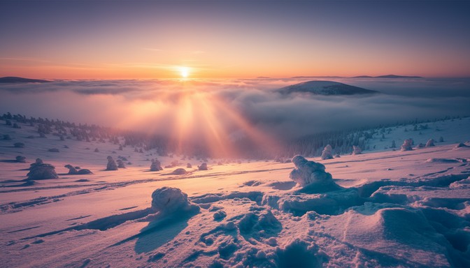 Spring Thaw Sun Rises Free Snowball winter sunrise Image - Snowball, Winter, Sunrise ...