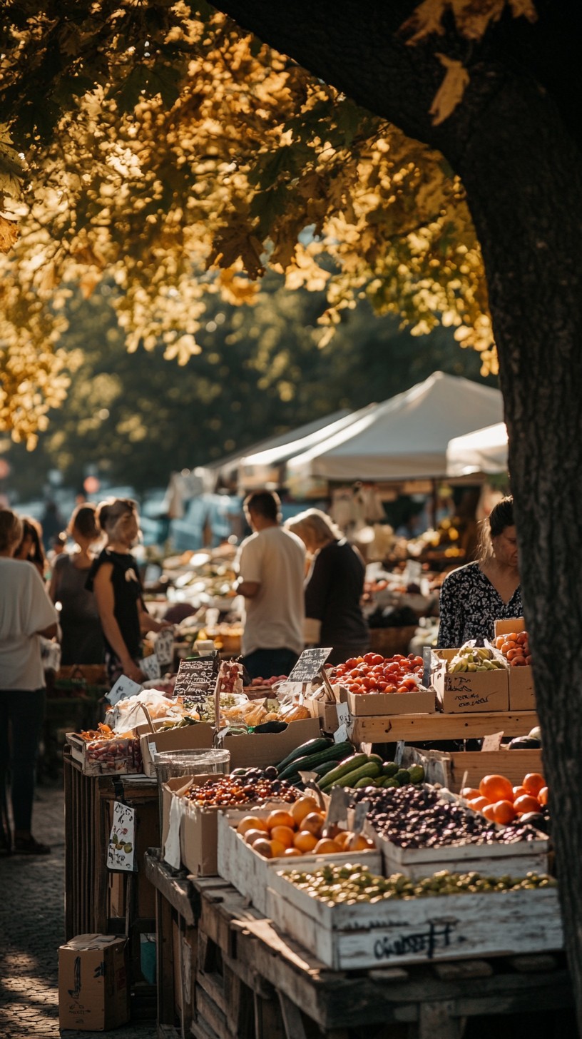 October Fall Market Free Autumn Farmers Market Image - Autumn, Market, Fruits | Download at ...