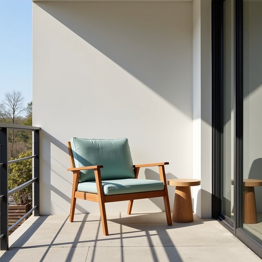 Free Scandinavian Balcony Retreat Image - Scandinavian, Minimal, Teak ...