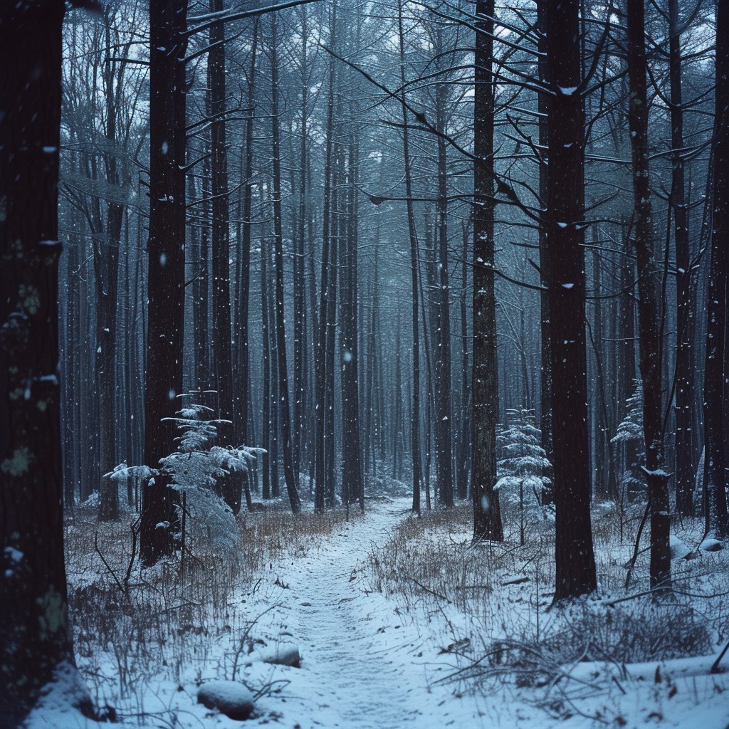 Free Snowy Forest Path Image - Snowy, Forest, Path | Download at StockCake