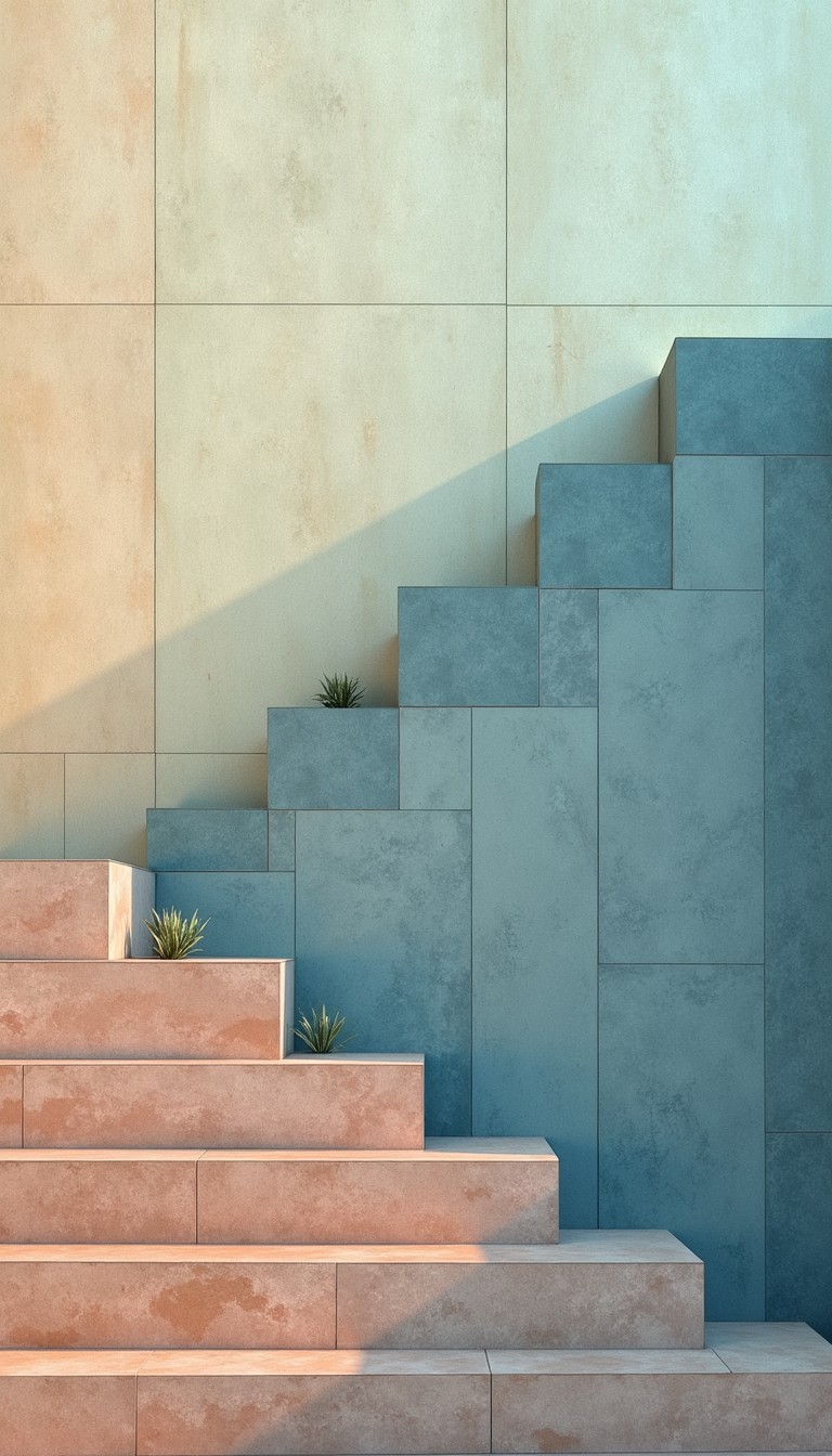 Free Gradient Architectural Steps Image - Staircase, Minimalist ...