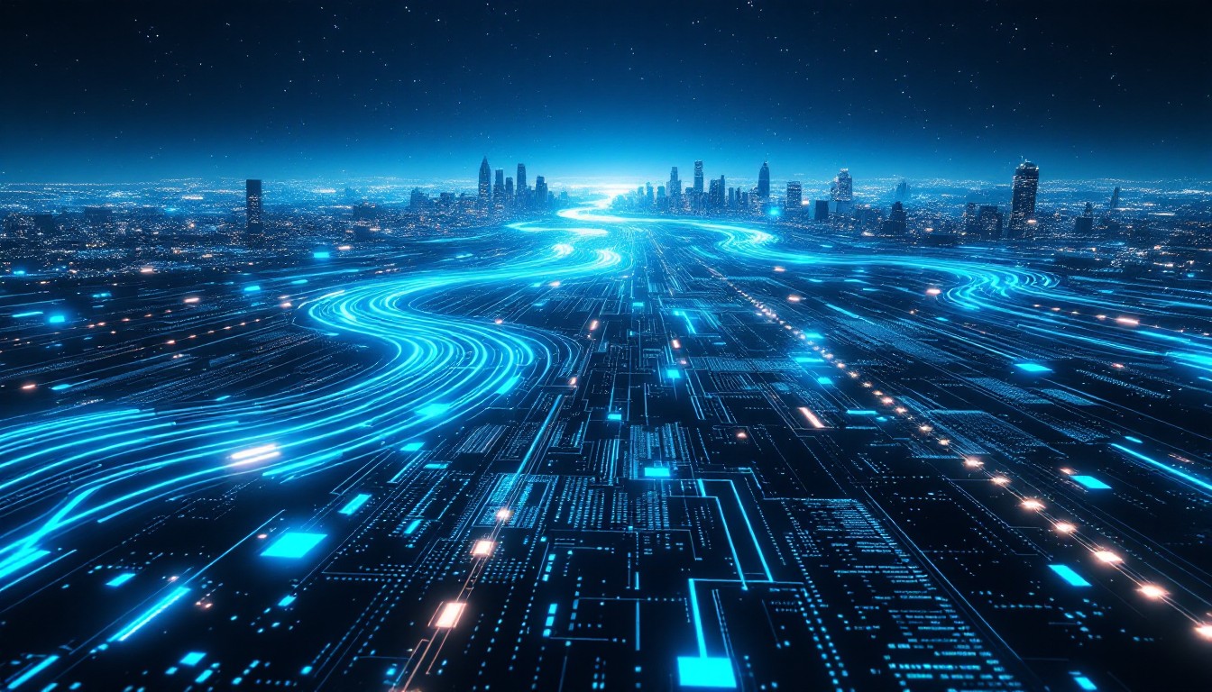 City Flow Free Digital City Flow Image - Digital, Cyber, Network | Download at ...