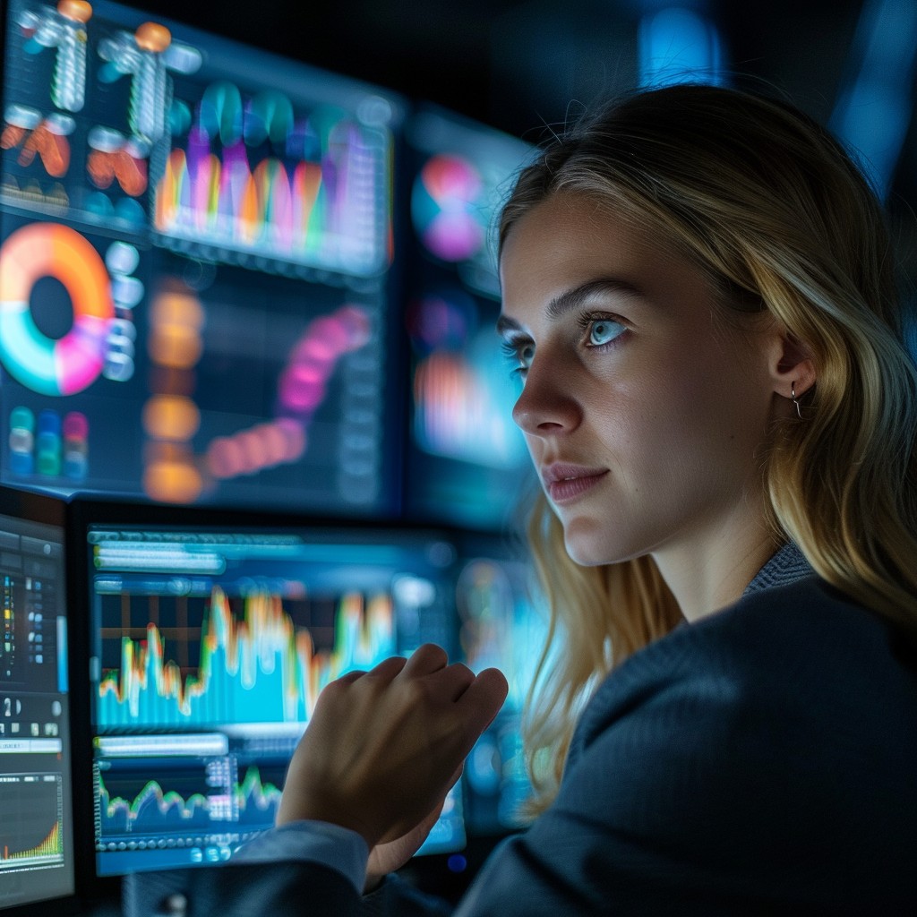 Free Focused Data Analysis Image - Technology, Finance, Woman ...