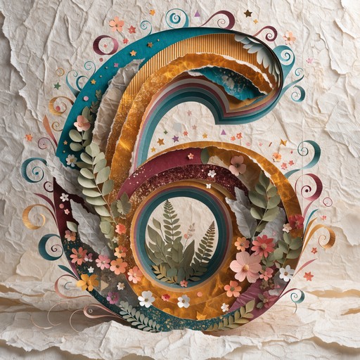 Six Paper Carpentry Free Layered Paper Six Image - Papercraft, Collage, Illustration ...