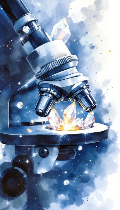 Free Microscope Meets Magic Image - Microscope, Watercolor, Crystal ...
