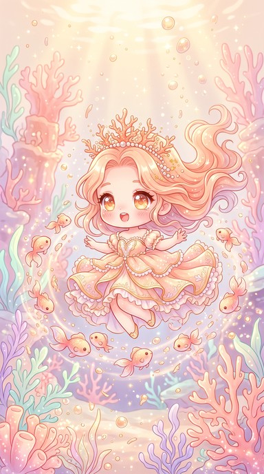 Download Chibi Sea Princess Image - Chibi, Kawaii, Anime | StockCake